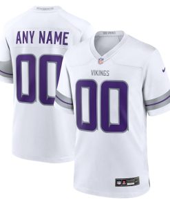Minnesota Vikings Nike Alternate Custom Game Jersey - White