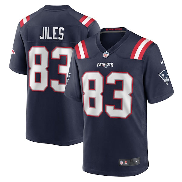 John Jiles New England Patriots Nike Team Game Jersey - Navy