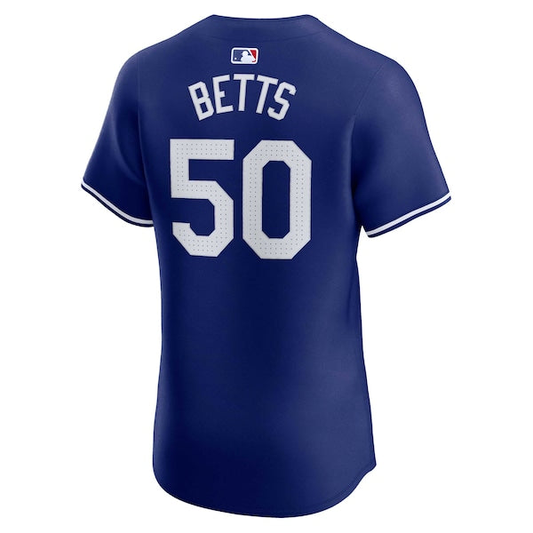 Mookie Betts Los Angeles Dodgers Nike Alternate Elite Player Jersey - Royal/White - Image 4