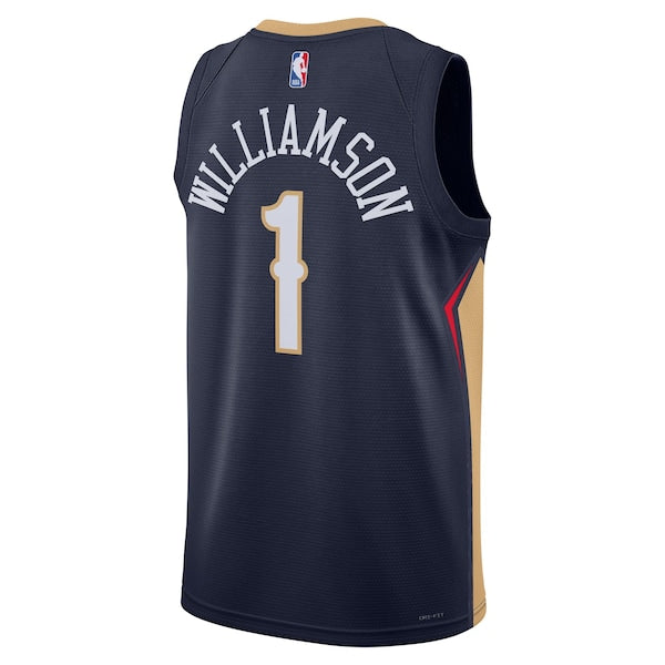 Zion Williamson New Orleans Pelicans Nike Unisex Swingman Jersey - Icon Edition - Navy/White - Image 4