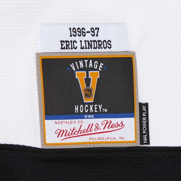 Eric Lindros Philadelphia Flyers 1996-97 Power Play Jersey - White/Orange - Image 8
