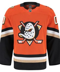 Alternative view of Anaheim Ducks  Home Authentic Pro Custom Jersey - Orange