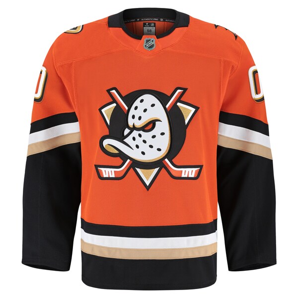 Anaheim Ducks Home Authentic Pro Custom Jersey - Orange - Image 2