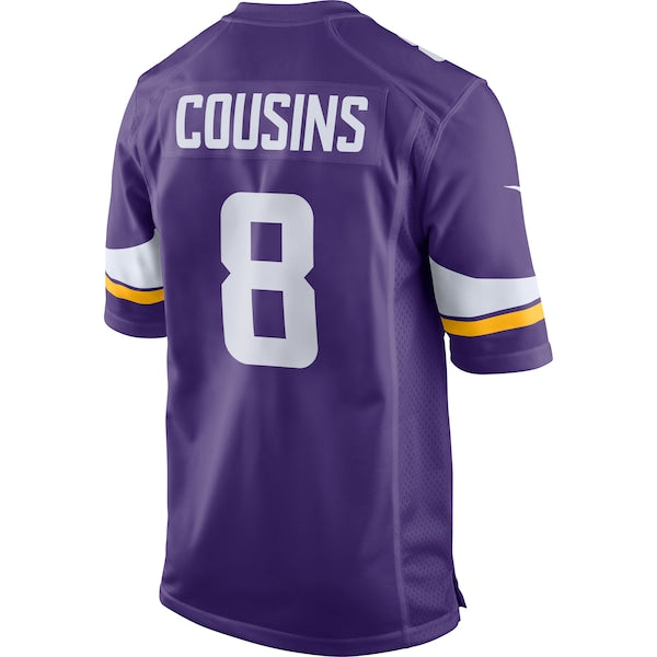 Kirk Cousins Minnesota Vikings Nike Game Jersey - Purple - Image 3