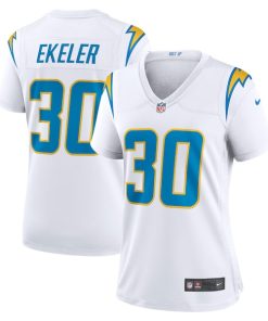 Alternative view of Austin Ekeler Los Angeles Chargers Nike Women's Game Jersey - White/Navy/Royal