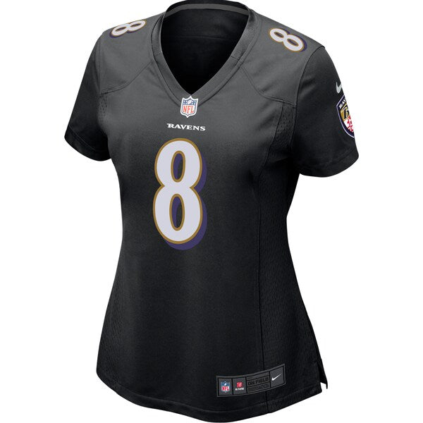 Lamar Jackson Baltimore Ravens Nike Women's Game Event Jersey - Black - Image 2