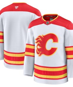 Calgary Flames  Away Premium Jersey - White/Black/Red