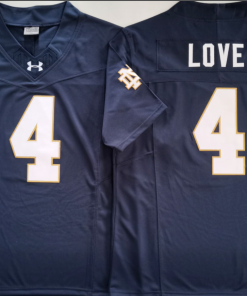 Jeremiyah Love NCAA Notre Dame Fighting Irish Nike Vapor Limited Jersey