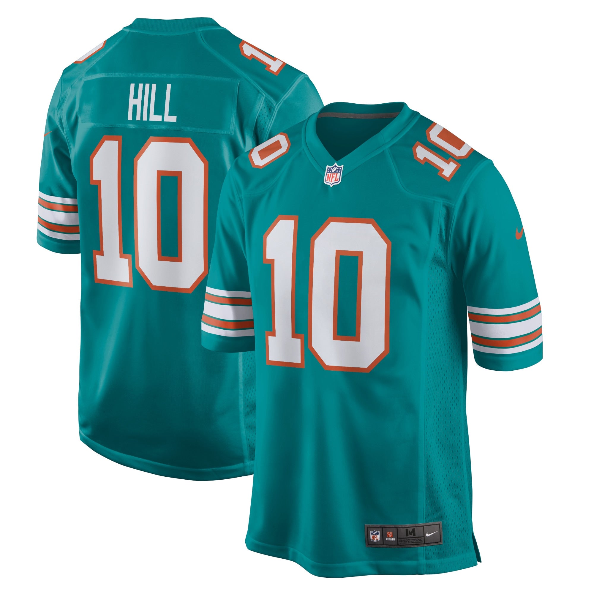 Tyreek Hill Miami Dolphins Nike Game Jersey - White/Aqua - Image 5