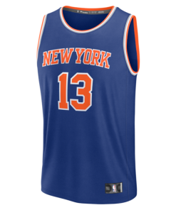 Alternative view of Tyler Kolek New York Knicks  Fast Break Replica Jersey - Blue - Icon Edition