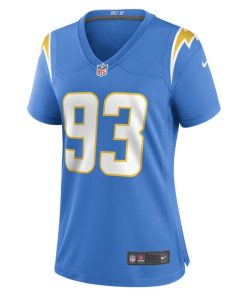 Alternative view of Otito Ogbonnia Los Angeles Chargers Nike Women's Game Player Jersey - Powder Blue