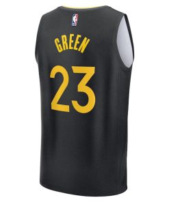 Alternative view of Draymond Green Golden State Warriors  Fast Break Replica Player Jersey - Statement Edition - Black