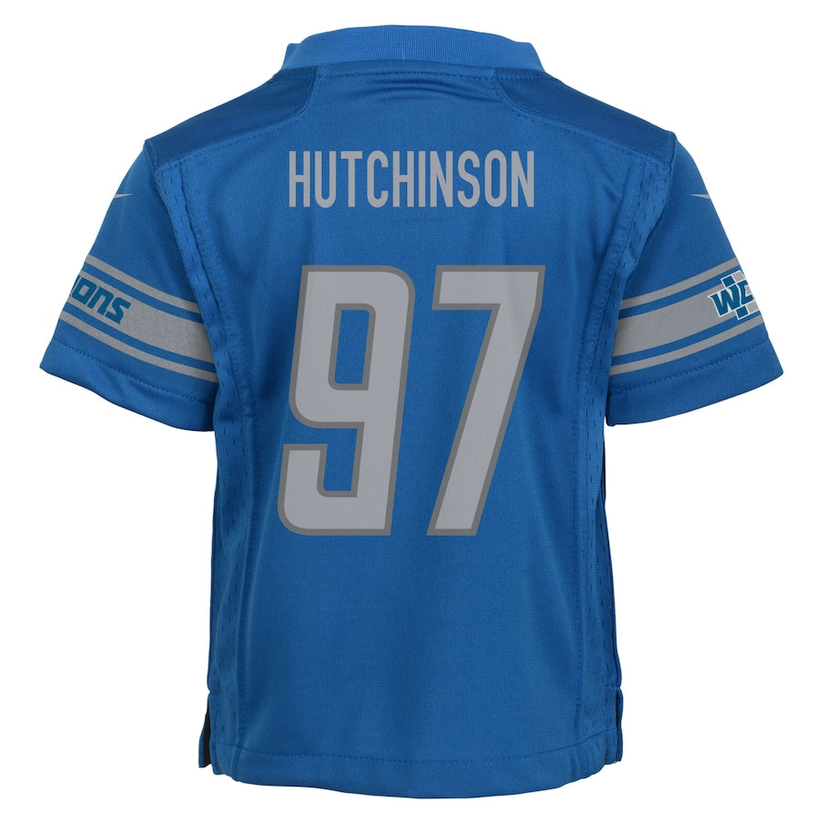 Aidan Hutchinson Detroit Lions Nike Preschool Game Jersey - Blue - Image 3