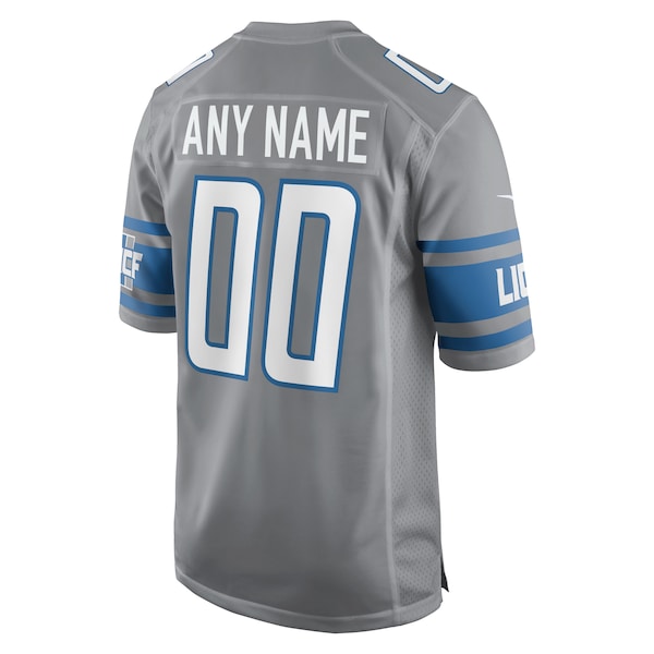 Detroit Lions Nike Alternate Custom Game Jersey - Gray - Image 3