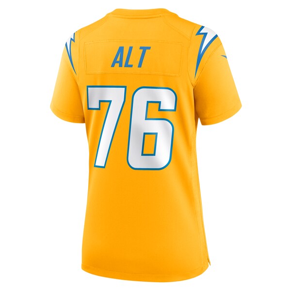 Joe Alt Los Angeles Chargers Nike Women's Alternate Charger Power Game Jersey - Gold - Image 3