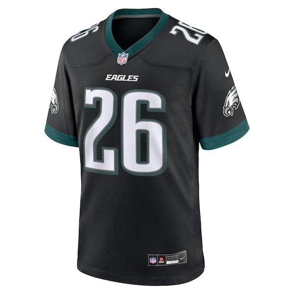 Saquon Barkley Philadelphia Eagles Nike Alternate Game Jersey - Black/Green/Kelly Green/White - Image 3