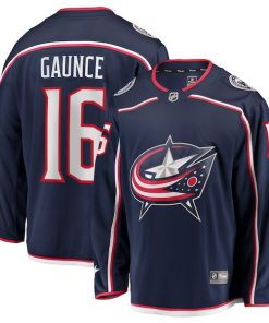 Brendan Gaunce Columbus Blue Jackets  Home Breakaway Jersey - Navy