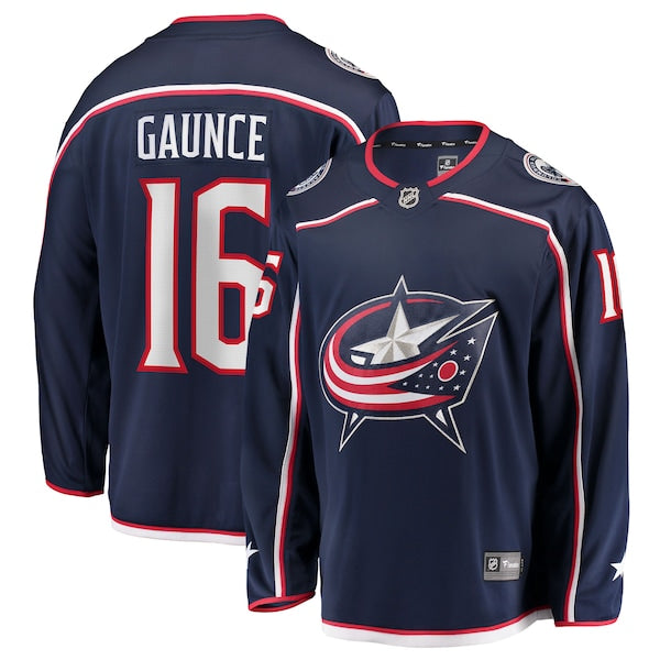 Brendan Gaunce Columbus Blue Jackets Home Breakaway Jersey - Navy