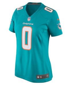 Alternative view of Braxton Berrios Miami Dolphins Nike Women's Game Jersey - Aqua