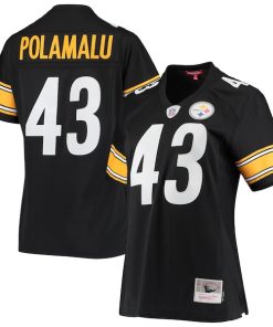 Troy Polamalu Pittsburgh Steelers Women's Legacy Replica Team Jersey - Black