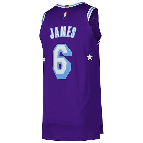 LeBron James Los Angeles Lakers Nike Authentic Player Jersey - City Edition - Purple - Image 3