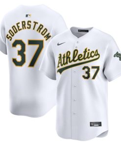 Tyler Soderstrom Oakland Athletics Nike Home Limited Player Jersey - White