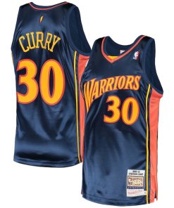 Stephen Curry Golden State Warriors 2009/10 Hardwood Classics Authentic Jersey - Navy