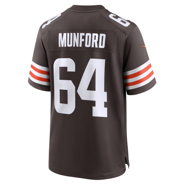 Thayer Munford Cleveland Browns Nike Team Game Jersey - Brown - Image 3