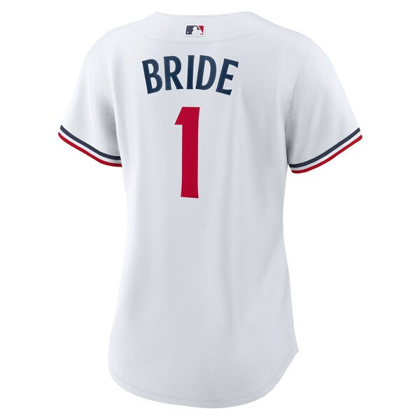 Minnesota Twins Nike Women's #1 Bride Home Replica Jersey - White - Image 3