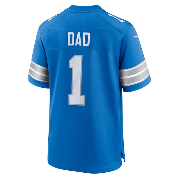 Number 1 Dad Detroit Lions Nike Game Jersey - Blue - Image 3