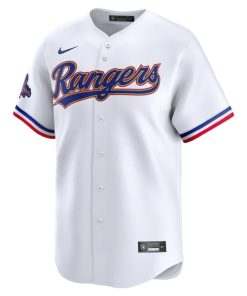 Alternative view of Evan Carter Texas Rangers Nike 2024 Gold Collection Limited Player Jersey?¨C White