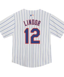 Alternative view of Francisco Lindor New York Mets Nike Toddler  Game Jersey - White