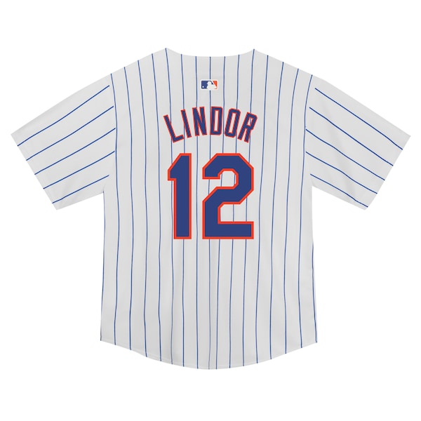Francisco Lindor New York Mets Nike Toddler Game Jersey - White - Image 2