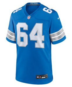 Alternative view of Bryan Hudson Detroit Lions Nike Game Jersey -  Blue