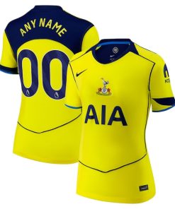 Alternative view of Tottenham Hotspur Nike Women's 2025/26 Third Replica Custom Jersey - Yellow/White