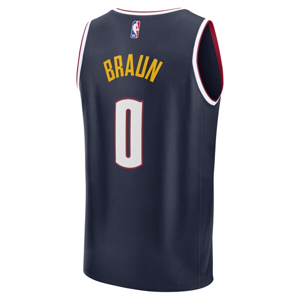 Christian Braun Denver Nuggets Fast Break Replica Player Jersey - Icon Edition - Navy - Image 3