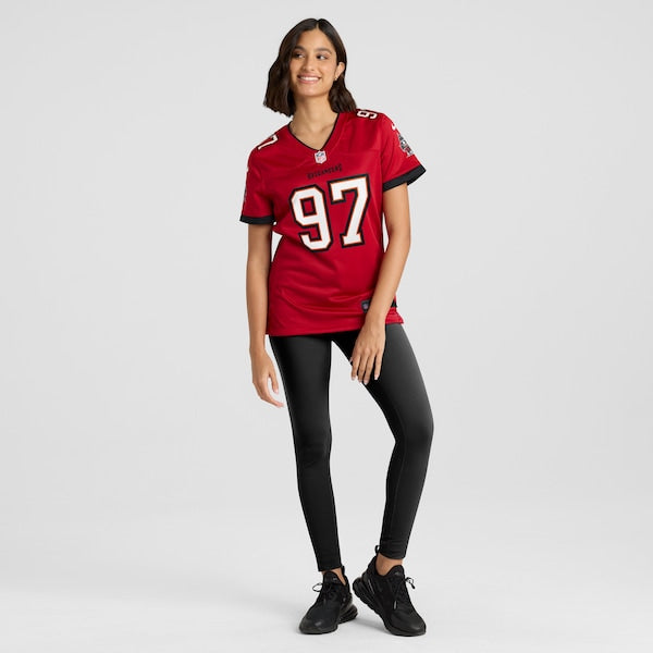 Earnest Brown IV Tampa Bay Buccaneers Nike Women's Game Jersey - Red - Image 5