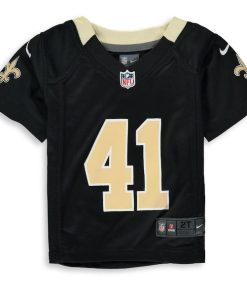 Alternative view of Alvin Kamara New Orleans Saints Nike Toddler Game Jersey - Black