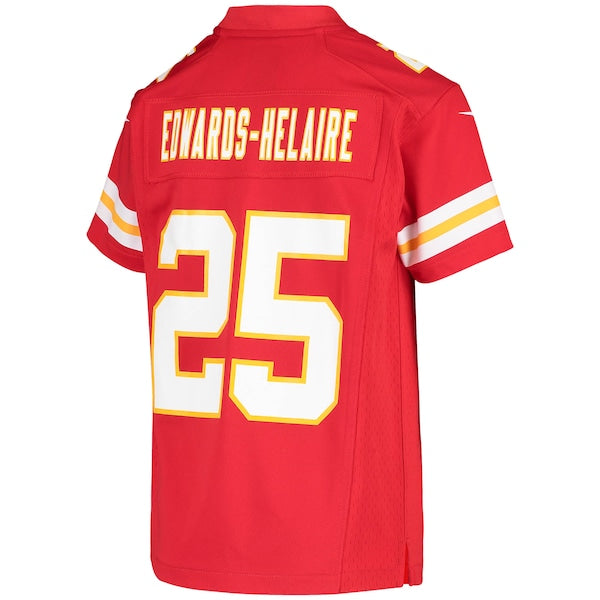 Clyde Edwards-Helaire Kansas City Chiefs Nike Youth Game Jersey - Red/White - Image 4