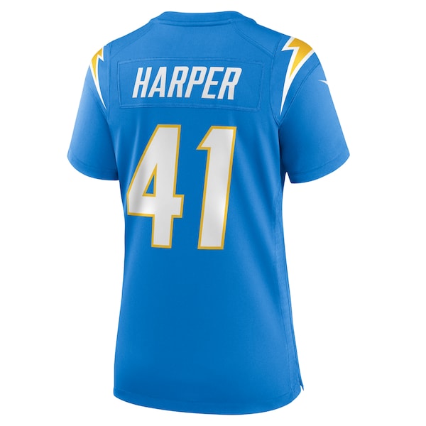 Thomas Harper Los Angeles Chargers Nike Women's Team Game Jersey - Powder Blue - Image 3