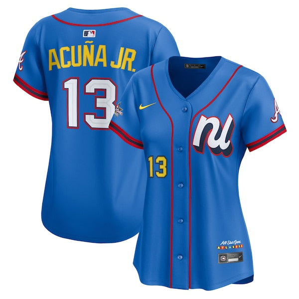 Ronald Acu?a Jr. National League Nike Women's 2025 All-Star Edition Limited Player Jersey - Blue