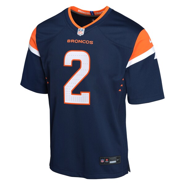 Patrick Surtain II Denver Broncos Nike Youth Alternate Game Jersey - Navy/Orange/White - Image 3
