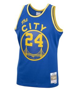 Alternative view of Rick Barry Golden State Warriors 2001/02 Hardwood Classics Swingman Jersey - Royal