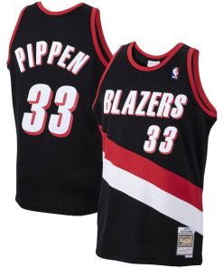 Scottie Pippen Portland Trail Blazers 1999/00 Hardwood Classics Swingman Jersey - Black