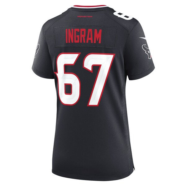 Ed Ingram Houston Texans Nike Women's Team Game Jersey - Navy - Image 4
