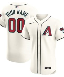 Arizona Diamondbacks Nike Home Elite Custom Jersey - White