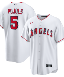 Albert Pujols Los Angeles Angels Nike Home Retired Player Replica Jersey - White