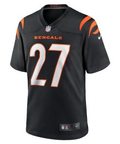Alternative view of Jordan Battle Cincinnati Bengals Nike Team Game Jersey -  Black
