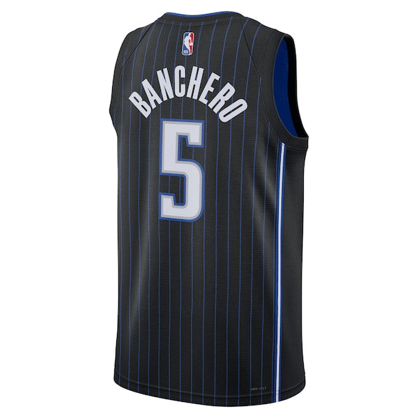 Paolo Banchero Orlando Magic Nike Unisex 2022 NBA Draft First Round Pick Swingman Jersey - Icon Edition - Black - Image 3
