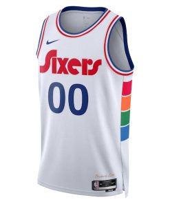 Alternative view of Philadelphia 76ers Nike Unisex 2024/25 Custom Swingman Jersey - City Edition - White